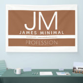 Moderne professionele minimalistische vormgeving | spandoek (Beurs)