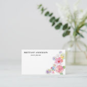 Moderne professionele minimalistische Waterverf Visitekaartje (Staand voorkant)