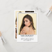 Moderne Professionele Model Actor Foto Comp Kaart (Voorkant / Achterkant in situ)