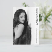 Moderne Professionele Model Actor Foto Comp Kaart (Staand voorkant)