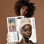 Moderne Professionele Model Actor Foto Comp Kaart