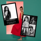 Moderne Professionele Model Actor Foto Comp Kaart