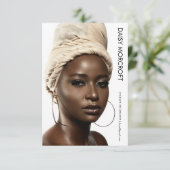 Moderne Professionele Model Actor Foto Comp Kaart (Staand voorkant)