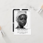 Moderne Professionele Model Actor Foto Comp Kaart (Voorkant / Achterkant in situ)