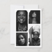 Moderne Professionele Model Actor Foto Comp Kaart (Achterkant)