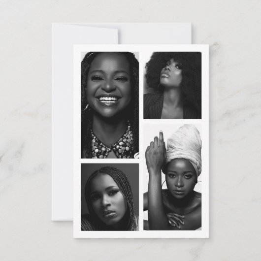 Moderne Professionele Model Actor Foto Comp Kaart (Achterkant)