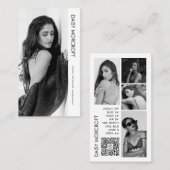 Moderne Professionele Model Actor Foto Comp Kaart Visitekaartje (Voorkant / Achterkant)