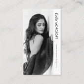 Moderne Professionele Model Actor Foto Comp Kaart Visitekaartje (Voorkant)