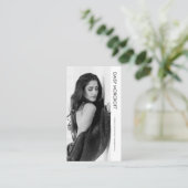 Moderne Professionele Model Actor Foto Comp Kaart Visitekaartje (Staand voorkant)