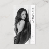 Moderne Professionele Model Actor Foto Comp Kaart Visitekaartje (Voorkant)