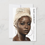 Moderne professionele model actorfoto compcard kaart (Voorkant)