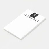 Moderne professionele monogram in eenvoudige minim post-it® notes (Schuin)