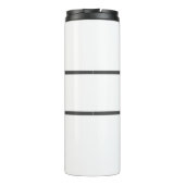 Moderne professionele monogram in eenvoudige minim thermosbeker (Achterkant)