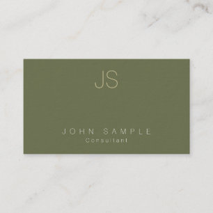 Moderne professionele monogram Premium - dikke lux Visitekaartje