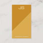 Moderne Professionele Monogram Verticale Sjabloon Visitekaartje (Voorkant)