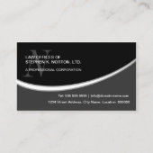 Moderne Professionele Monogram Visitekaartje (Voorkant)