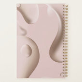 Moderne Professionele Nail Artiest Roze Zakelijk Planner (Achterkant)