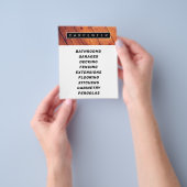 Moderne professionele nama hout textuur flyer (Hand)