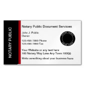 Moderne professionele notaris magnetisch visitekaartje (Voorkant)