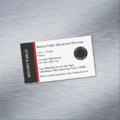 Moderne professionele notaris magnetisch visitekaartje (Voorbeeld)