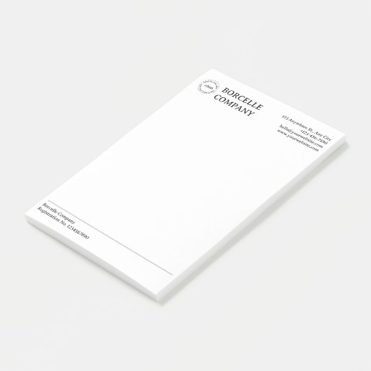 Moderne professionele onderneming  post-it® notes (Schuin)