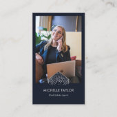 Moderne professionele onroerend goed foto QR code Visitekaartje (Voorkant)