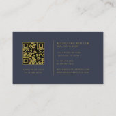 Moderne professionele onroerend goed foto QR code Visitekaartje (Achterkant)