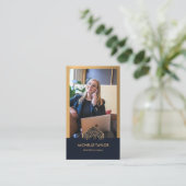 Moderne professionele onroerend goed foto QR code Visitekaartje (Staand voorkant)