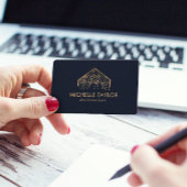 Moderne professionele onroerend goed foto QR code Visitekaartje