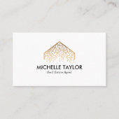 Moderne professionele onroerend goed foto QR code Visitekaartje (Voorkant)