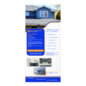 Moderne professionele onroerend goed huis te koop reclamekaart (Achterkant)