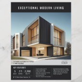 Moderne professionele onroerend goed vermelding flyer (Voorkant)