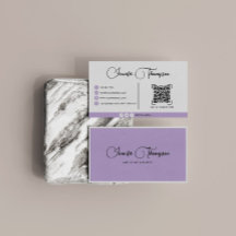 Moderne Professionele Paarse Manuscript QR Code