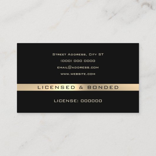 Moderne professionele pen logo  visitekaartje (Achterkant)