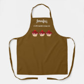 Moderne professionele persoonlijke cupcakes bakker schort (Voorkant)