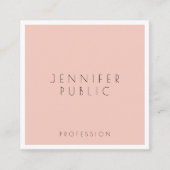 Moderne professionele persoonlijke Sjabloon Vierkante Visitekaartje (Voorkant)