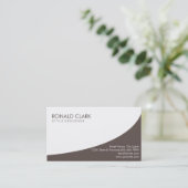 Moderne Professionele Plain Lavendel Automobiel Visitekaartje (Staand voorkant)