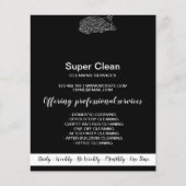 Moderne professionele poetsvrouw dweil schoonmaken flyer (Voorkant)