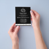 Moderne professionele poetsvrouw dweil schoonmaken flyer (Hand)