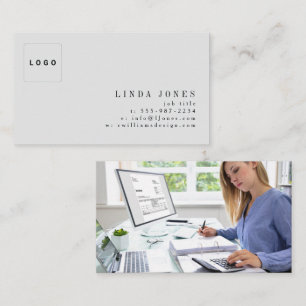 Moderne Professionele Portret Logo Branding Visitekaartje
