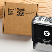 Moderne professionele QR-code aangepaste bedrijfsl Zelfinktende Stempel