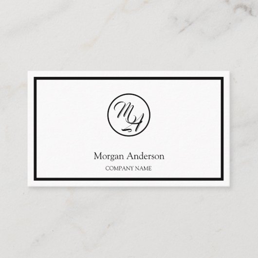 Moderne professionele QR code Business Logo Visitekaartje (Voorkant)