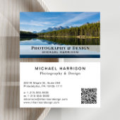 Moderne professionele QR code foto Visitekaartje