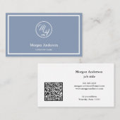 Moderne professionele QR-code Logo Visitekaartje (Voorkant / Achterkant)