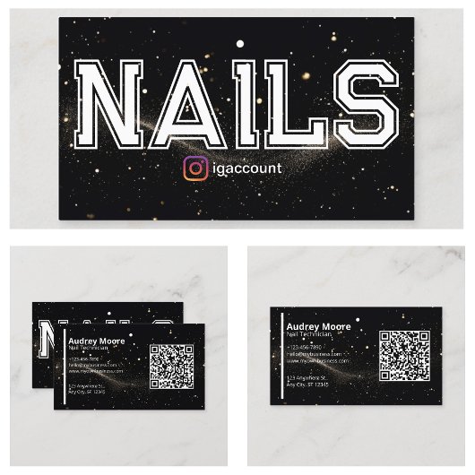 Moderne professionele QR-code Visitekaartje