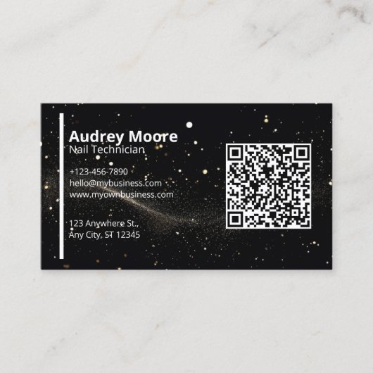 Moderne professionele QR-code Visitekaartje (Voorkant)