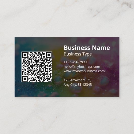 Moderne professionele QR code website sociale medi Visitekaartje (Voorkant)