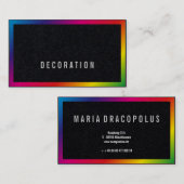 Moderne professionele Rainbow-visitekaartjes Visitekaartje (Voorkant / Achterkant)