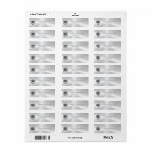 Moderne professionele rechtskantoor Metallic Zilve Etiket (Full Sheet)