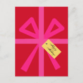 Moderne professionele redacteur met persoonlijke w feestdagenkaart (Voorkant)